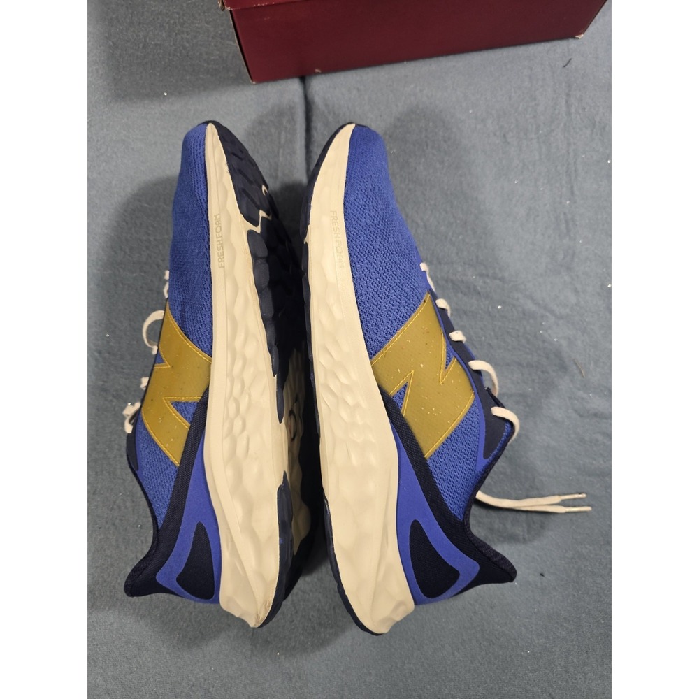 New Balance Arishi v4 Fresh Foam Wide Width Size 14 Marine Blue Hot Marigold - Picture 6 of 10